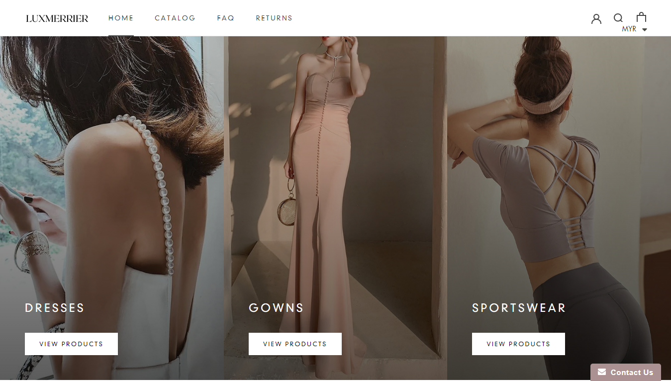 luxmerrier.com, online fashion boutique