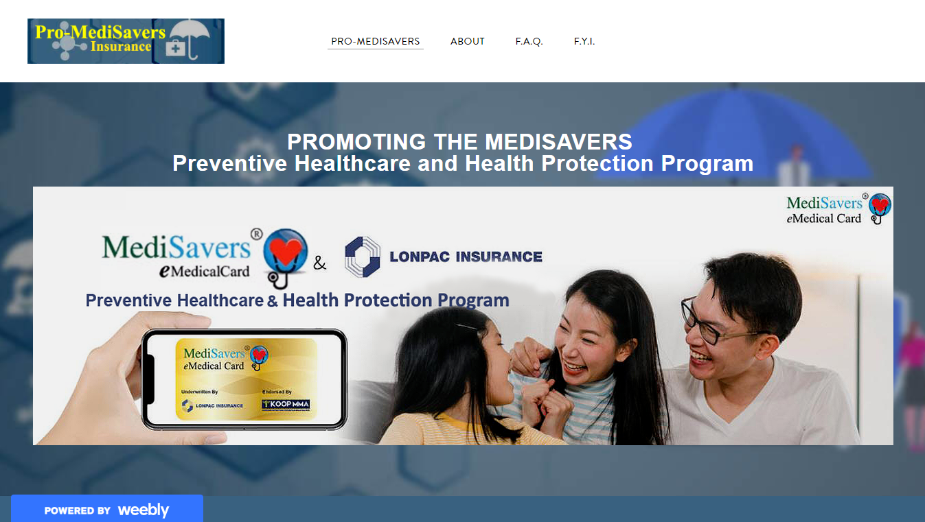 Medisavers medical card, preventive healthcare and health protection program