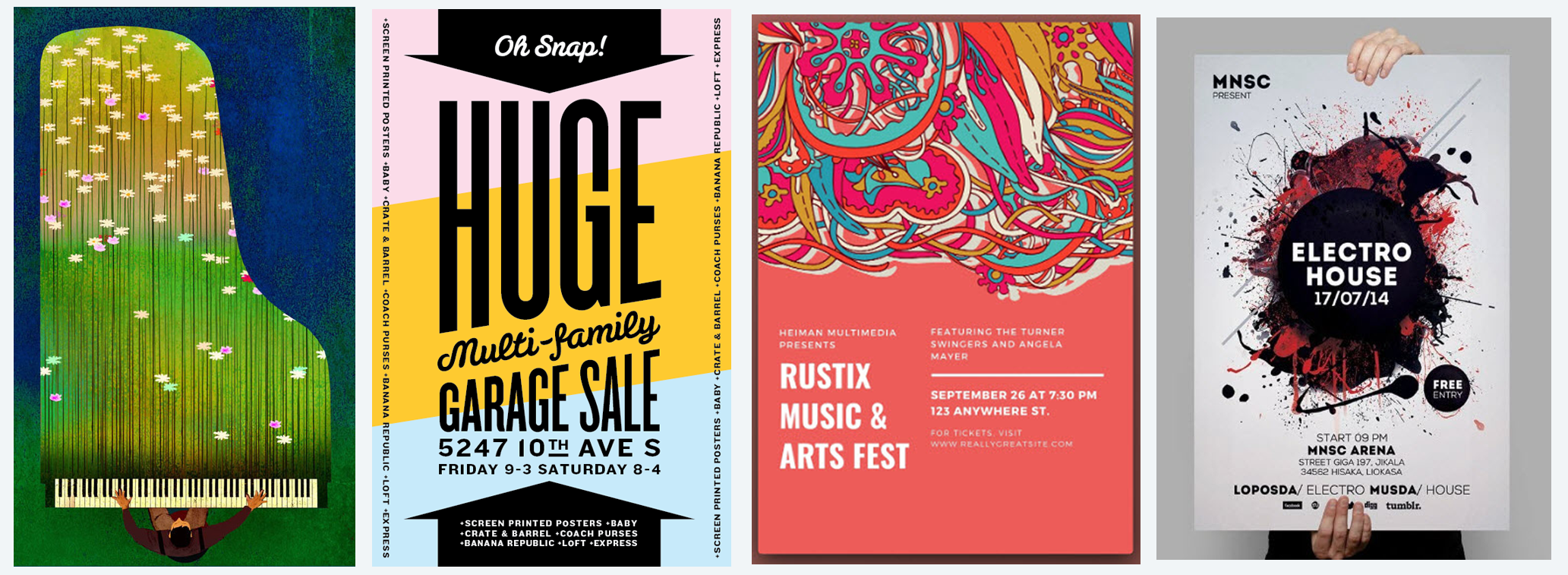 CREATIVE POSTERS THAT STAND OUT AND ATTRACT CUSTOMERS