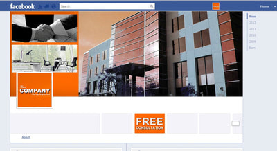 Facebook page for a real estate company
