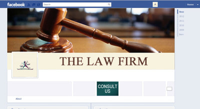 Facebook page for a law firm