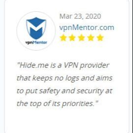 hide.me VPN testimonials