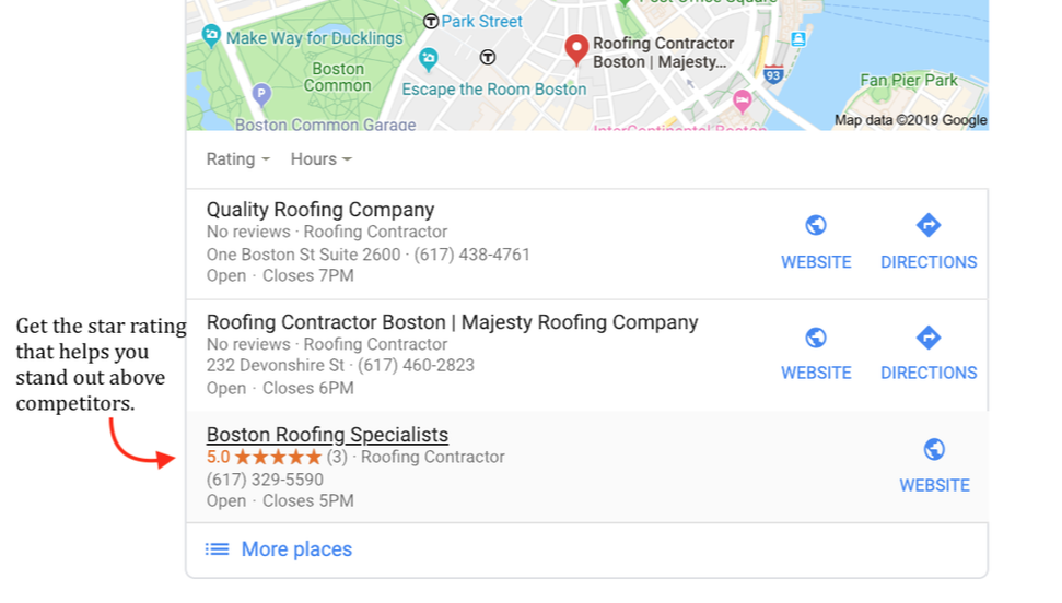 Google My Business. Star Ratings, using Google My Business Attract More Local Customers 